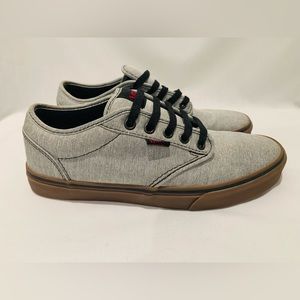 Men’s Vans Gray Tan Sole Shoe Size 9 Sneaker Casual